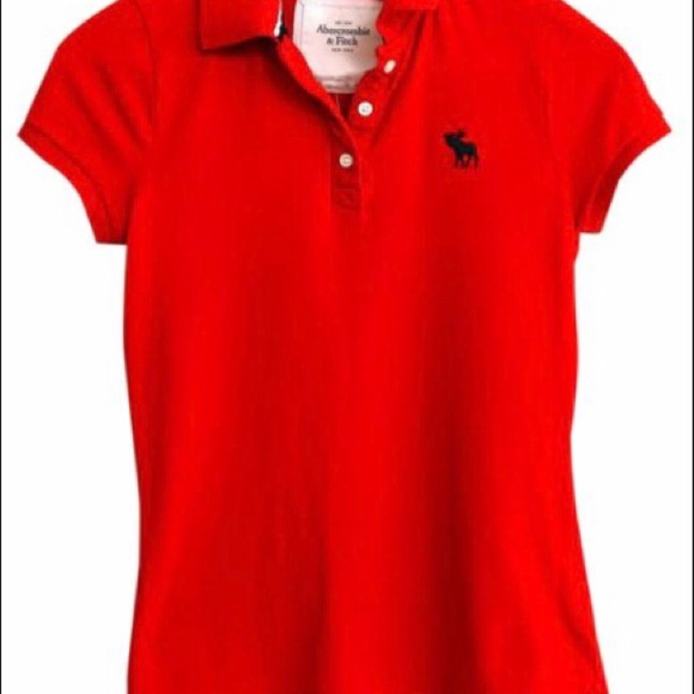 Nwt Abercrombie & Fitch Polo shirt small red - Picture 14 of 16